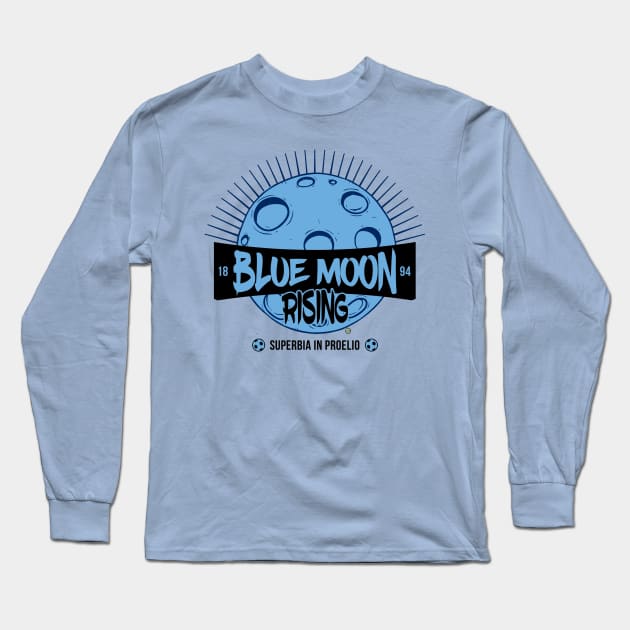 Blue Moon Rising Long Sleeve T-Shirt by bumfromthebay